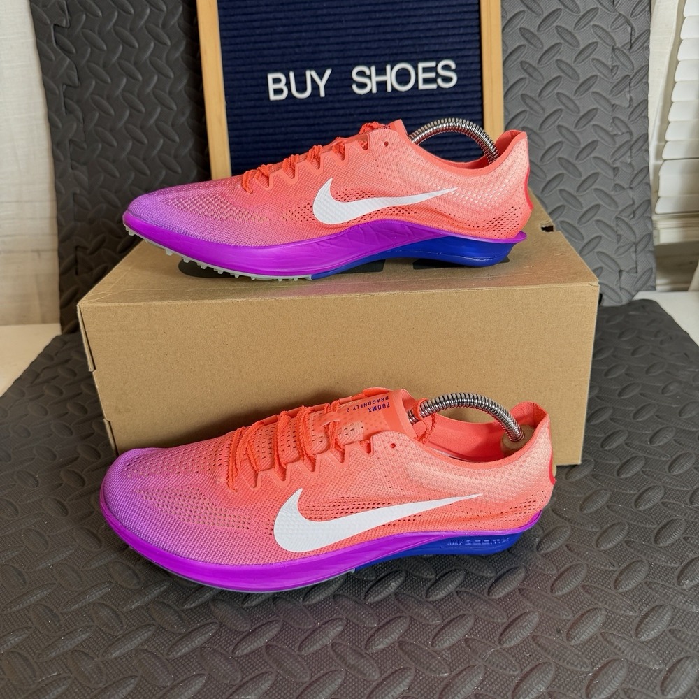 Nike ZoomX Dragonfly 2 Elite Track Spikes Mango Mens Size 9.5 / IO0310-800